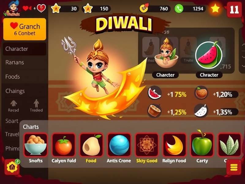 Thali Thrashers character selection screen