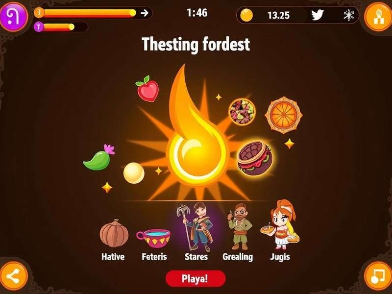 Thali Thrashers gameplay screenshot showing food-based combat
